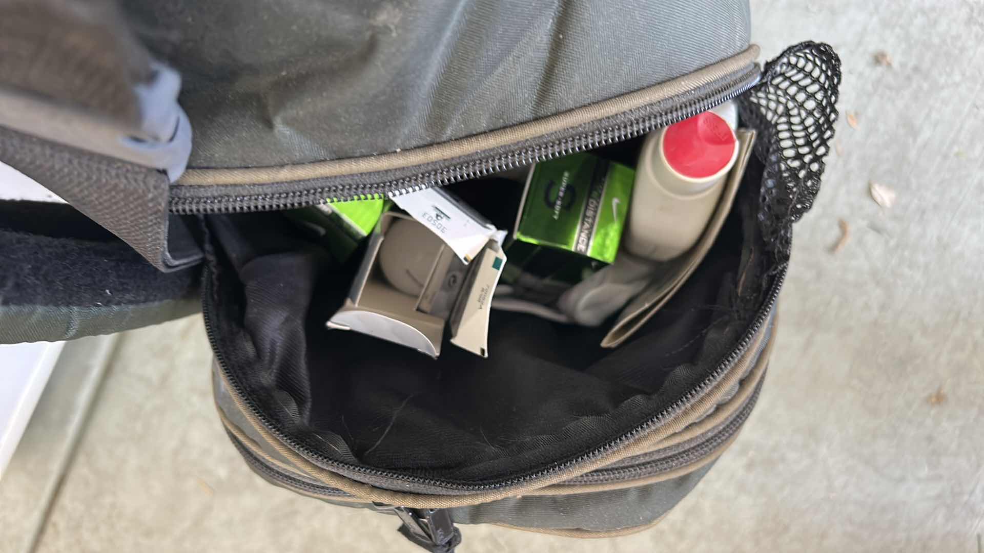 Photo 1 of GOLF BAG WITH CLUBS, BALLS AND ACCESSORIES