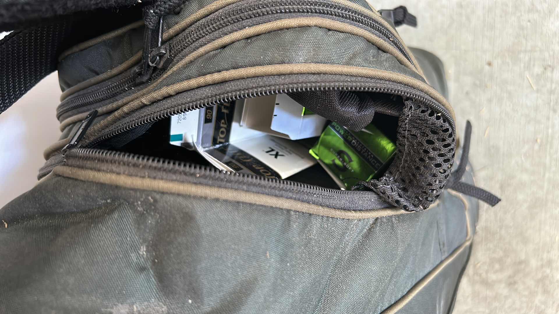 Photo 1 of GOLF BAG WITH CLUBS, BALLS AND ACCESSORIES