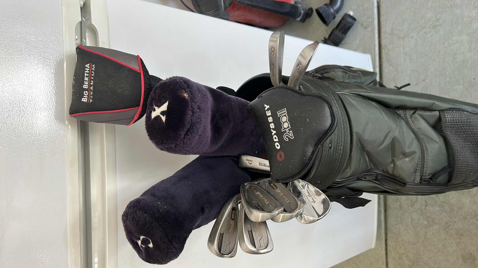 Photo 1 of GOLF BAG WITH CLUBS, BALLS AND ACCESSORIES