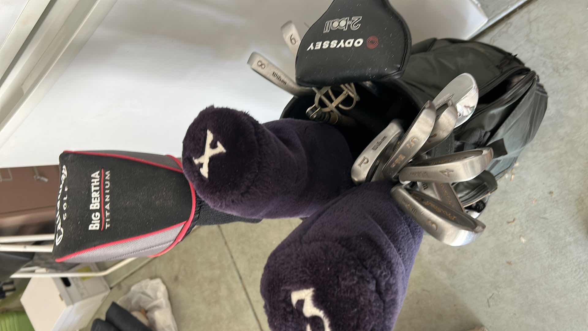 Photo 1 of GOLF BAG WITH CLUBS, BALLS AND ACCESSORIES