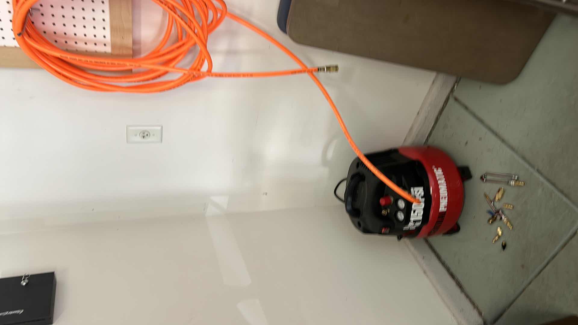 Photo 1 of CENTRAL PNEUMATIC AIR COMPRESSOR (TESTED) w NOZZLES.