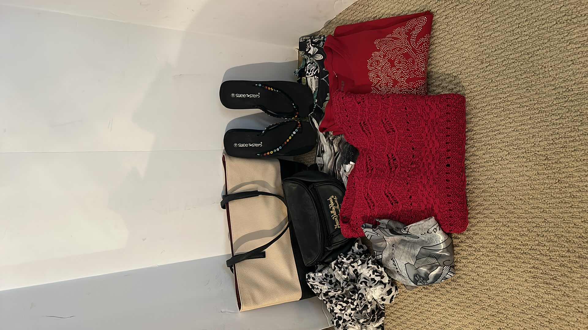 Photo 1 of WOMENS CLOTHING AND ACCESSORY ASSORTMENT CHICOS SIZE 2