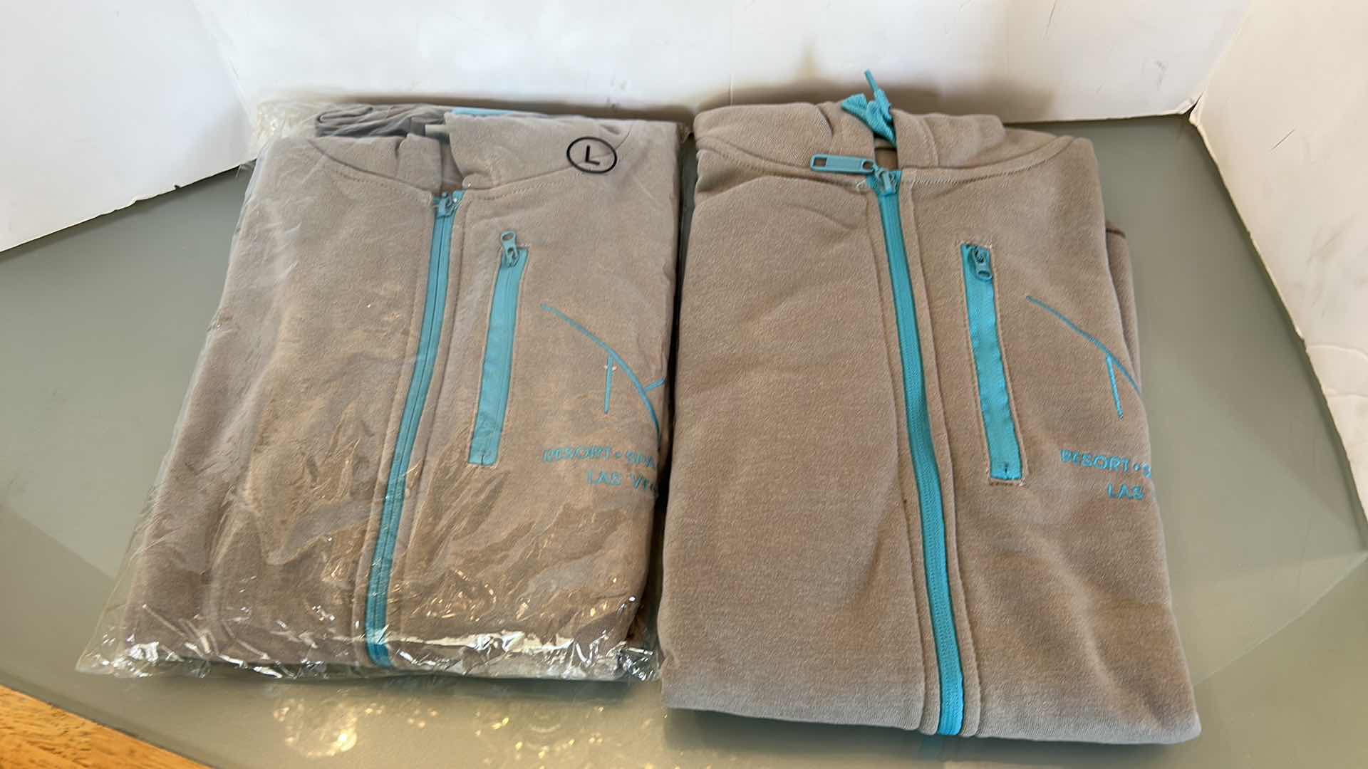 Photo 1 of 2 NEW M CASINO SOFT ZIP UP SLEEVELESS HOODIES, XL AND L