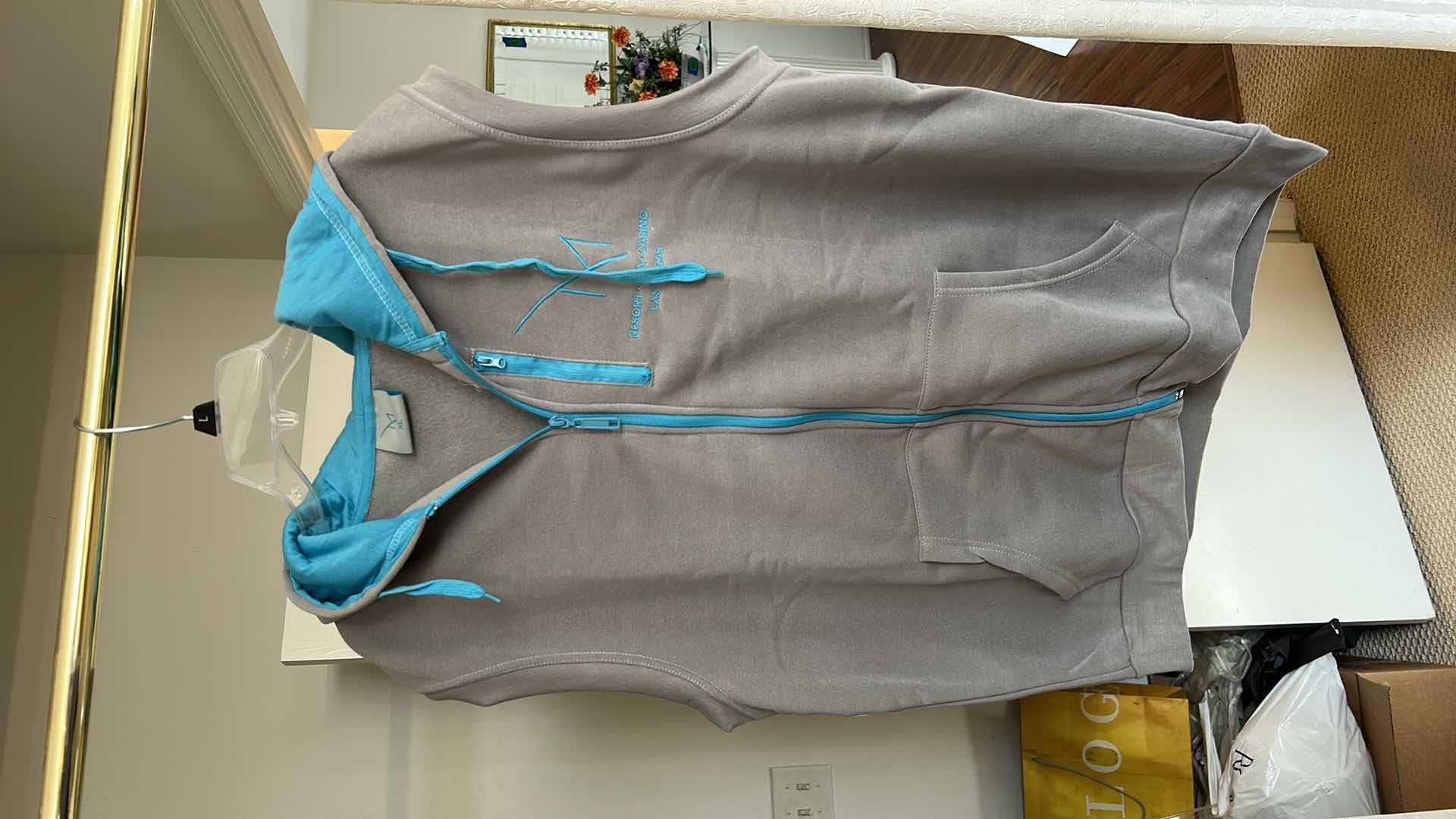 Photo 1 of 2 NEW M CASINO SOFT ZIP UP SLEEVELESS HOODIES, XL AND L