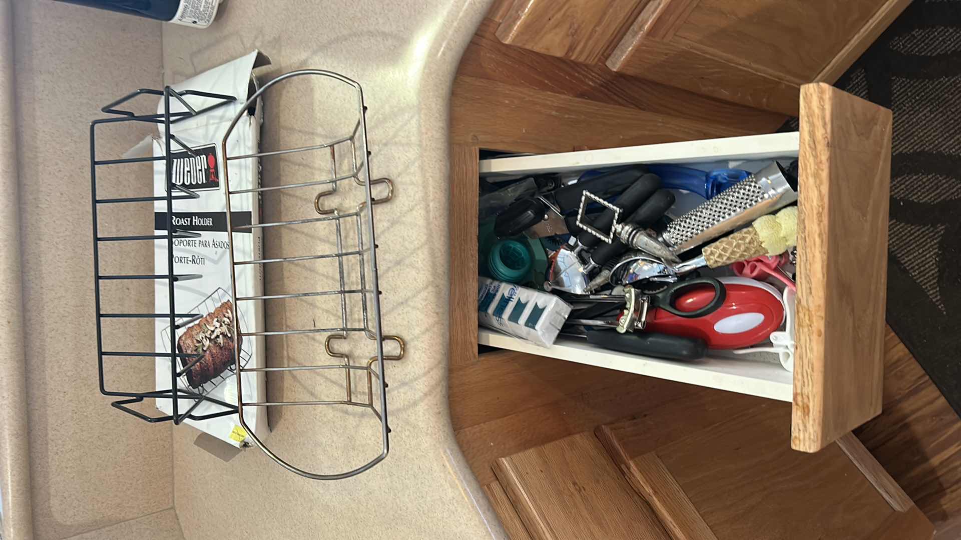 Photo 1 of CONTENTS OF KITCHEN DRAWER AND TWO ROASTERS