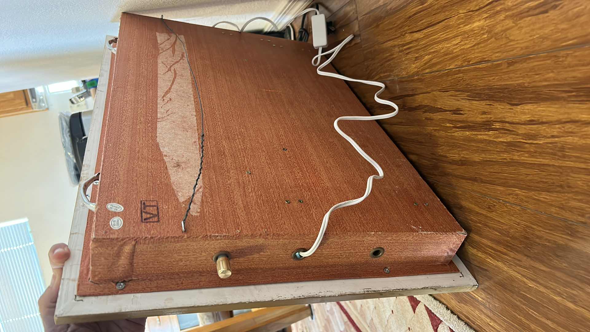 Photo 1 of 1970’s WALL ART - VINTAGE MOTION AND SOUND  LIGHT UP WATERFALL (online $100 to $400   26 1/2” x 18 1/2