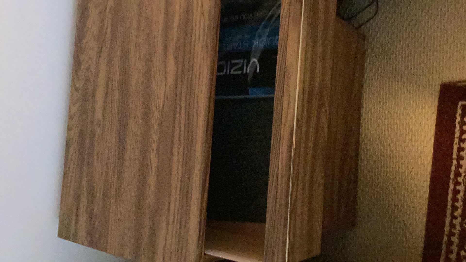 Photo 8 of 2 WOOD NIGHTSTANDS- SMALL 19” x 16” x 19” LARGE 23” x 16” x 28”