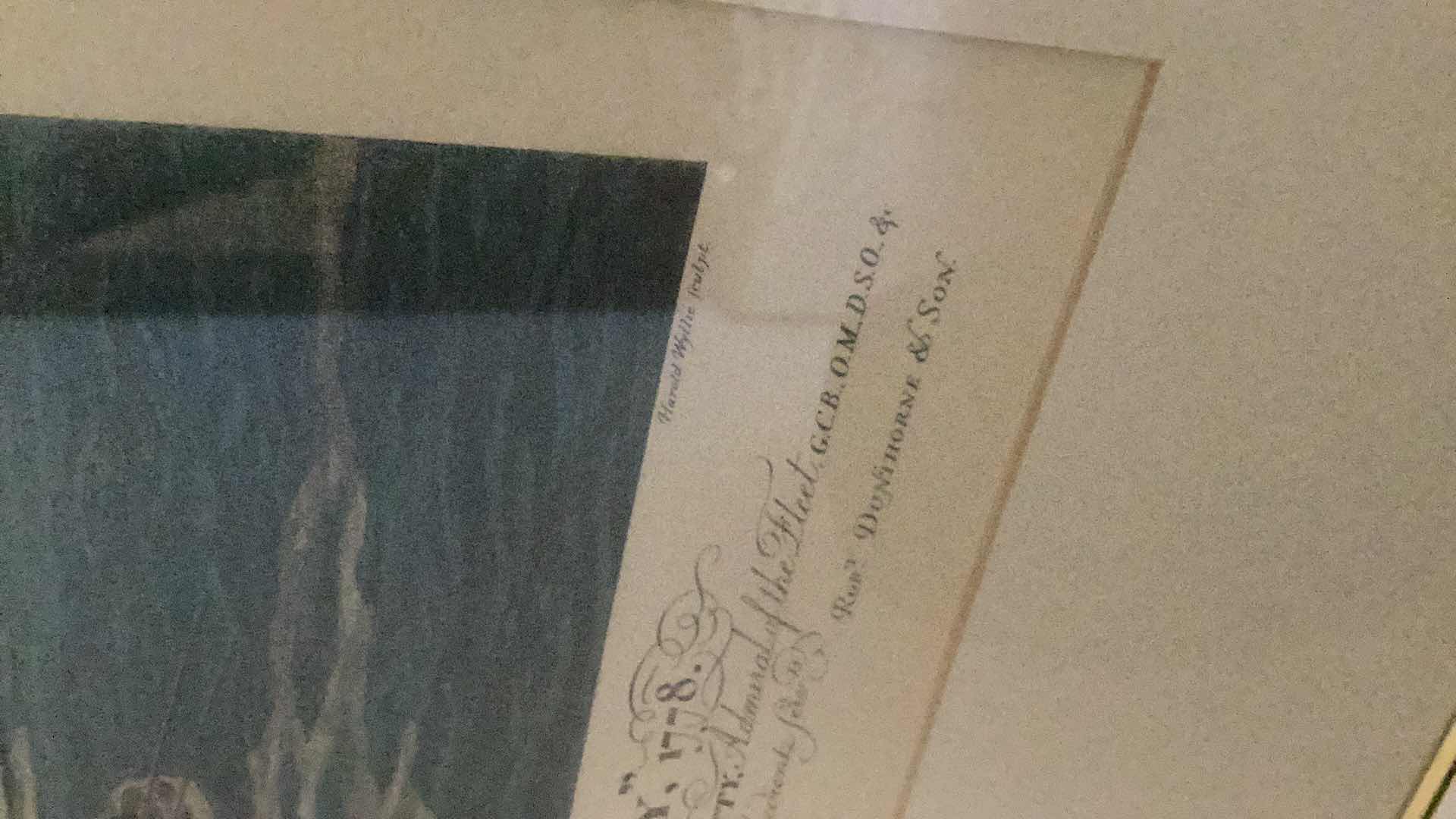 Photo 4 of FRAMED ARTWORK THE “VICTORY FIRST VOYAGE” PRINT 27” X 29”