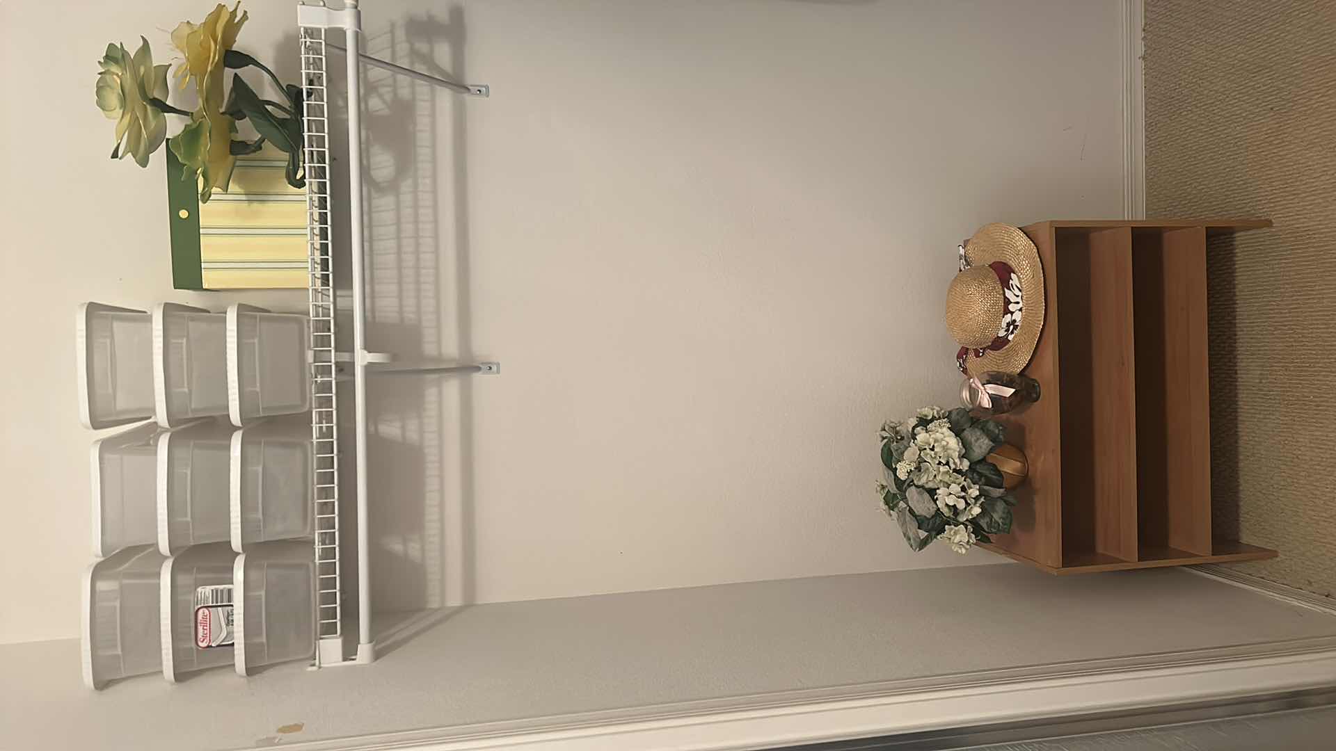 Photo 1 of MISC CLOSET ASSORTMENT - STORAGE BOXES, SHOE RACK AND MORE