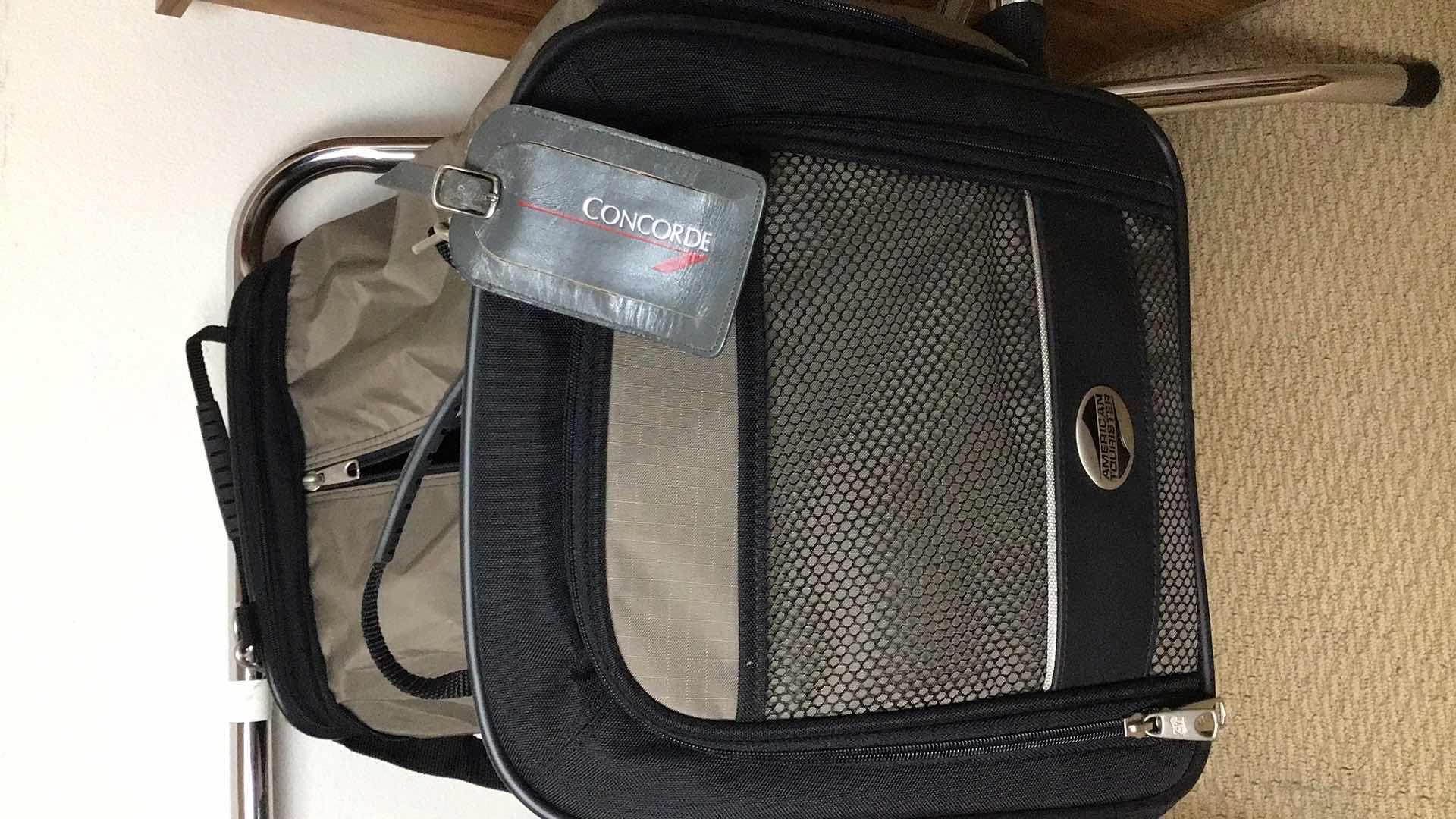 Photo 1 of 3 DRAWER NIGHTSTAND, BAGGAGE STAND AND AMERICAN TOURISTER CONCORDE DUFFLE