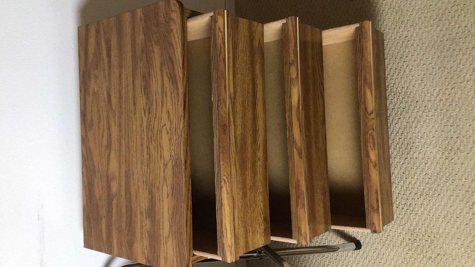 Photo 1 of 3 DRAWER NIGHTSTAND, BAGGAGE STAND AND AMERICAN TOURISTER CONCORDE DUFFLE