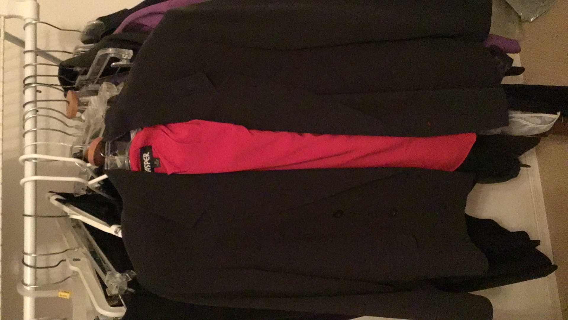 Photo 1 of ASSORTMENT OF WOMENS LARGE & XL SUITS, PANTS
