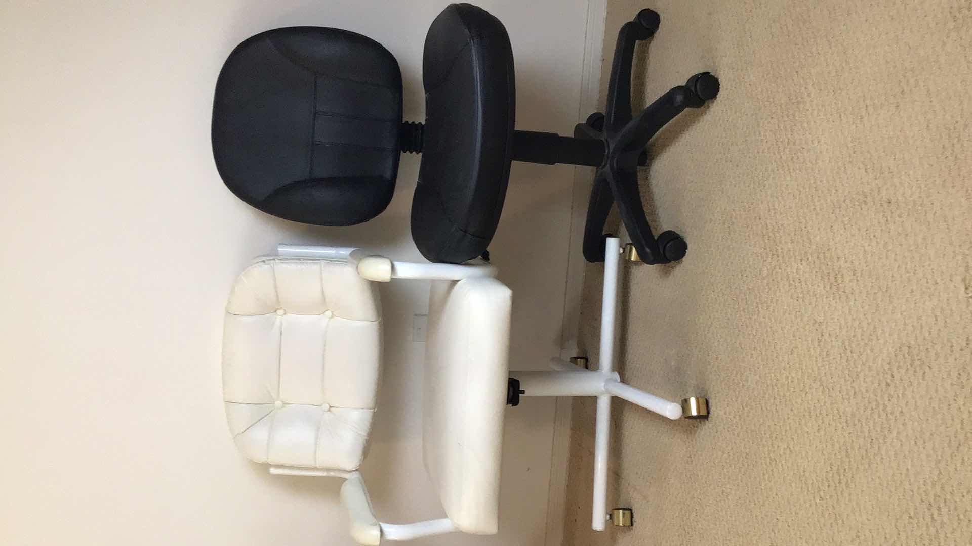 Photo 1 of 2 OFFICE SWIVEL CHAIRS ADJUSTABLE HEIGHT