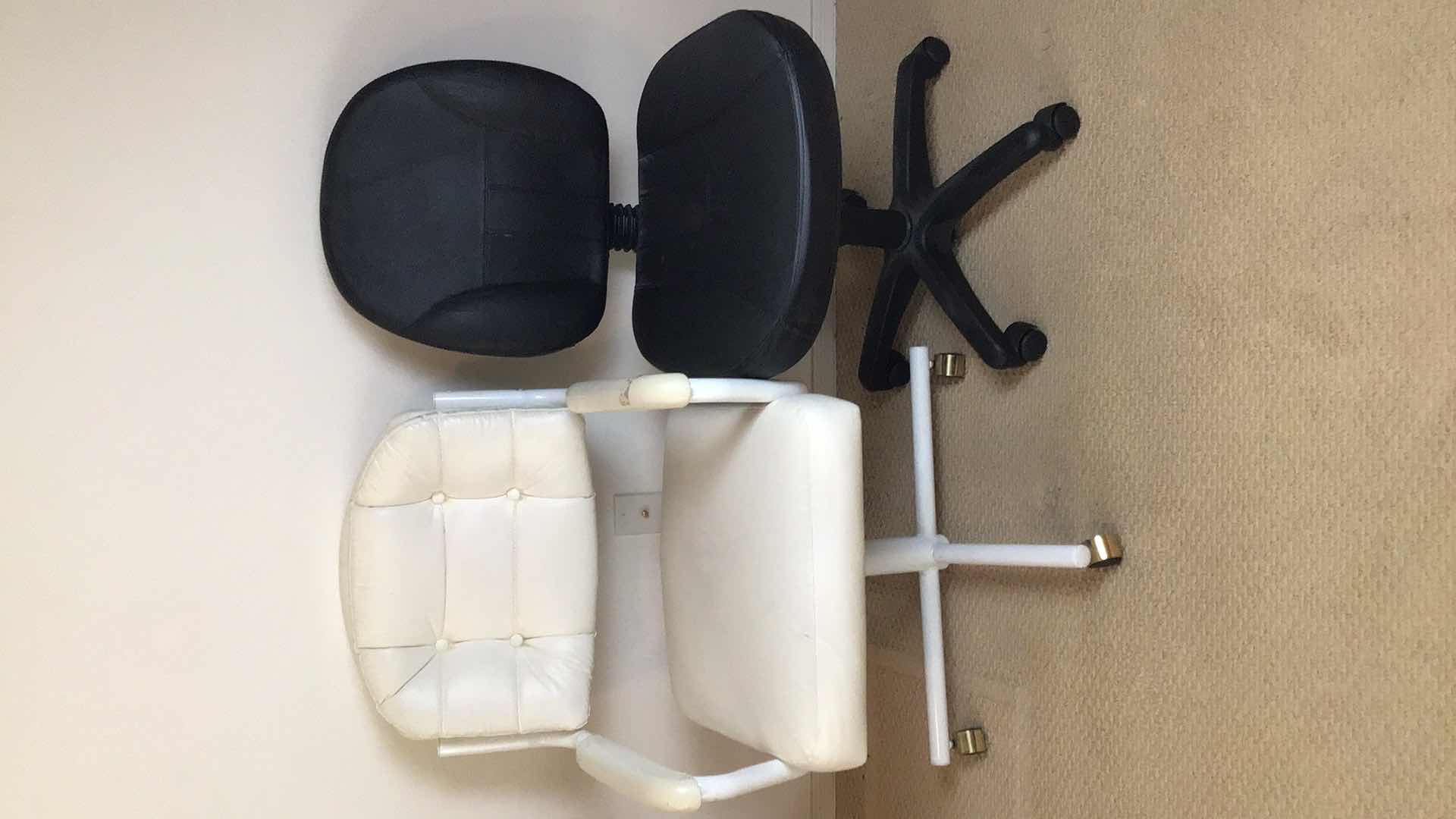Photo 1 of 2 OFFICE SWIVEL CHAIRS ADJUSTABLE HEIGHT