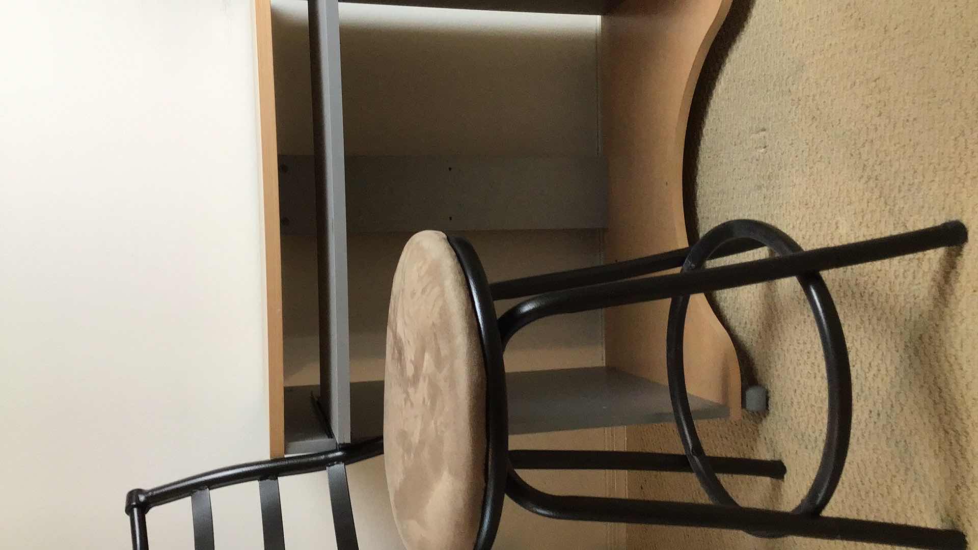 Photo 1 of ROLLING DESK STATION WITH CHAIR 29” X 23” H30”