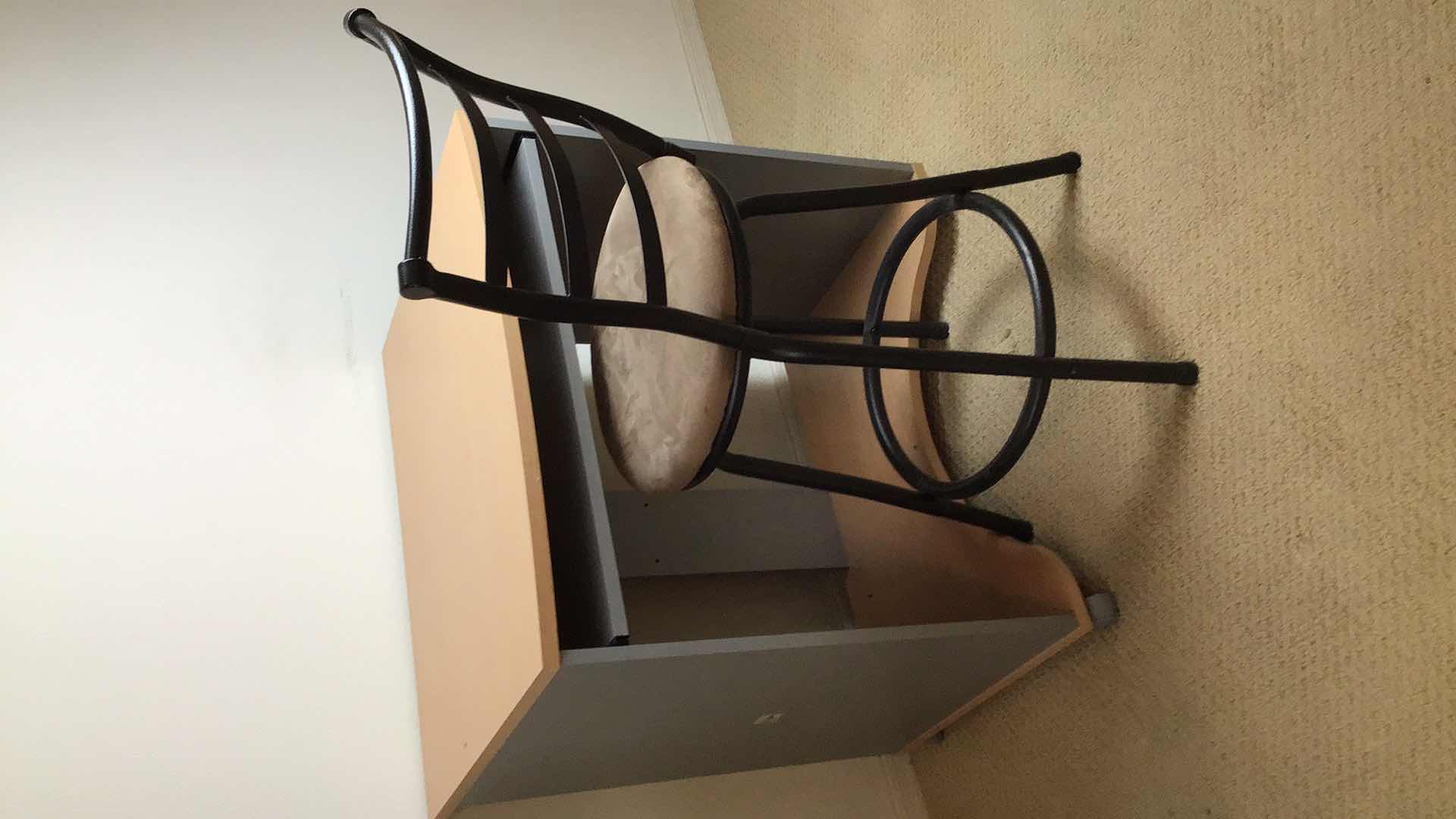 Photo 1 of ROLLING DESK STATION WITH CHAIR 29” X 23” H30”