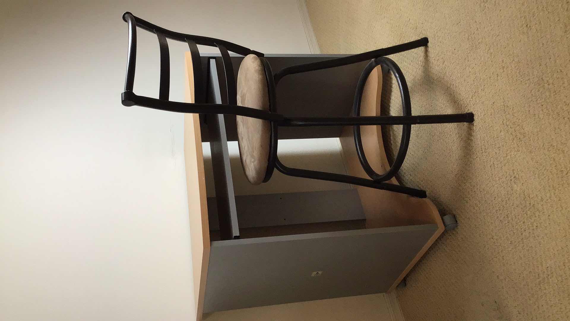 Photo 1 of ROLLING DESK STATION WITH CHAIR 29” X 23” H30”