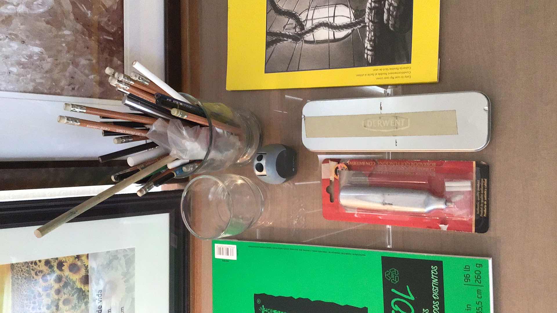 Photo 1 of ART ASSORTMENT PICTURE FRAMES, PENCILS & MORE
