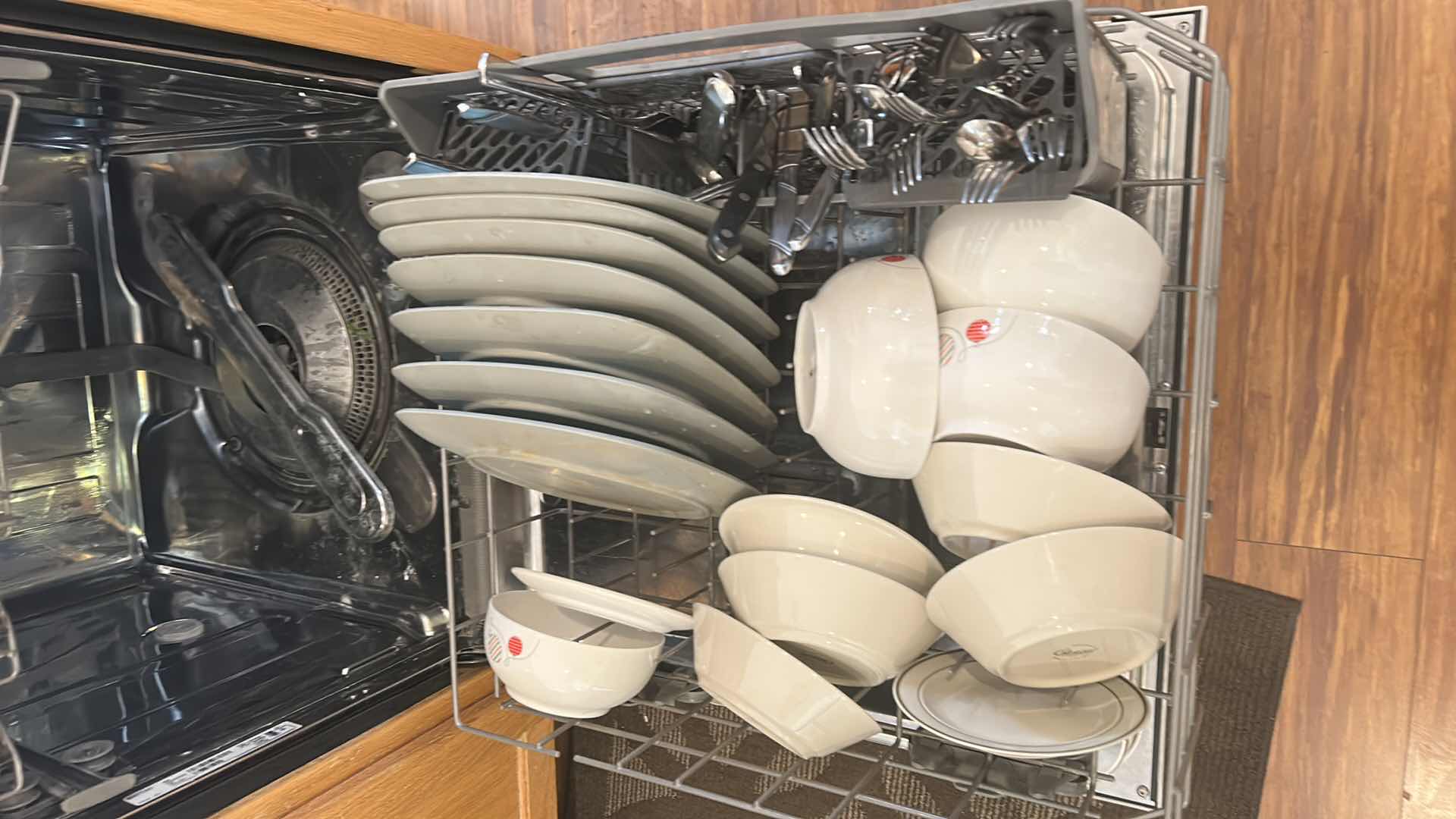 Photo 1 of CONTENTS INSIDE DISHWASHER - CLEAN DINNERWARE AND MORE PLUS ITEMS ON TOP OF COUNTER