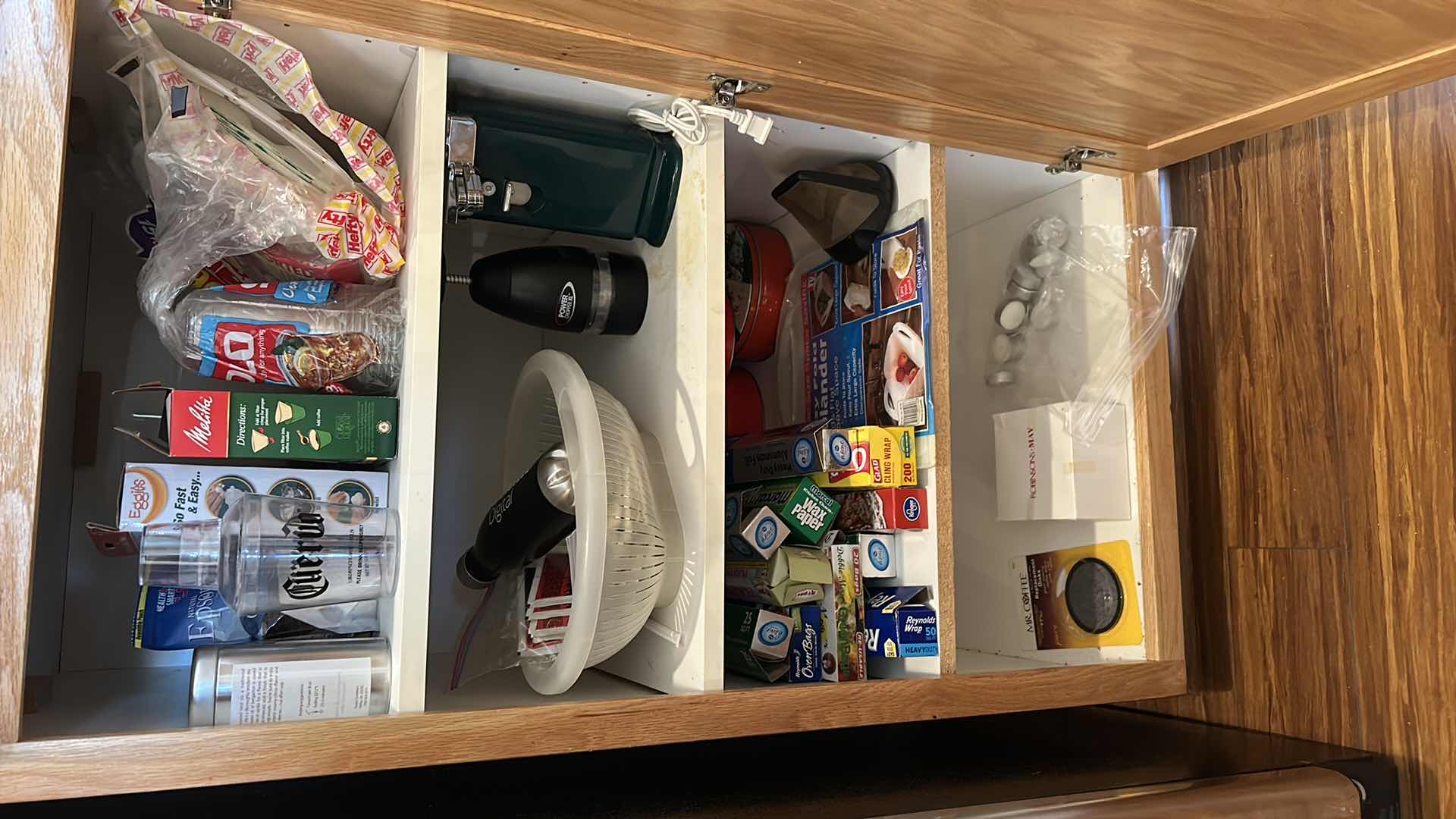 Photo 1 of CONTENTS OF KITCHEN CABINET