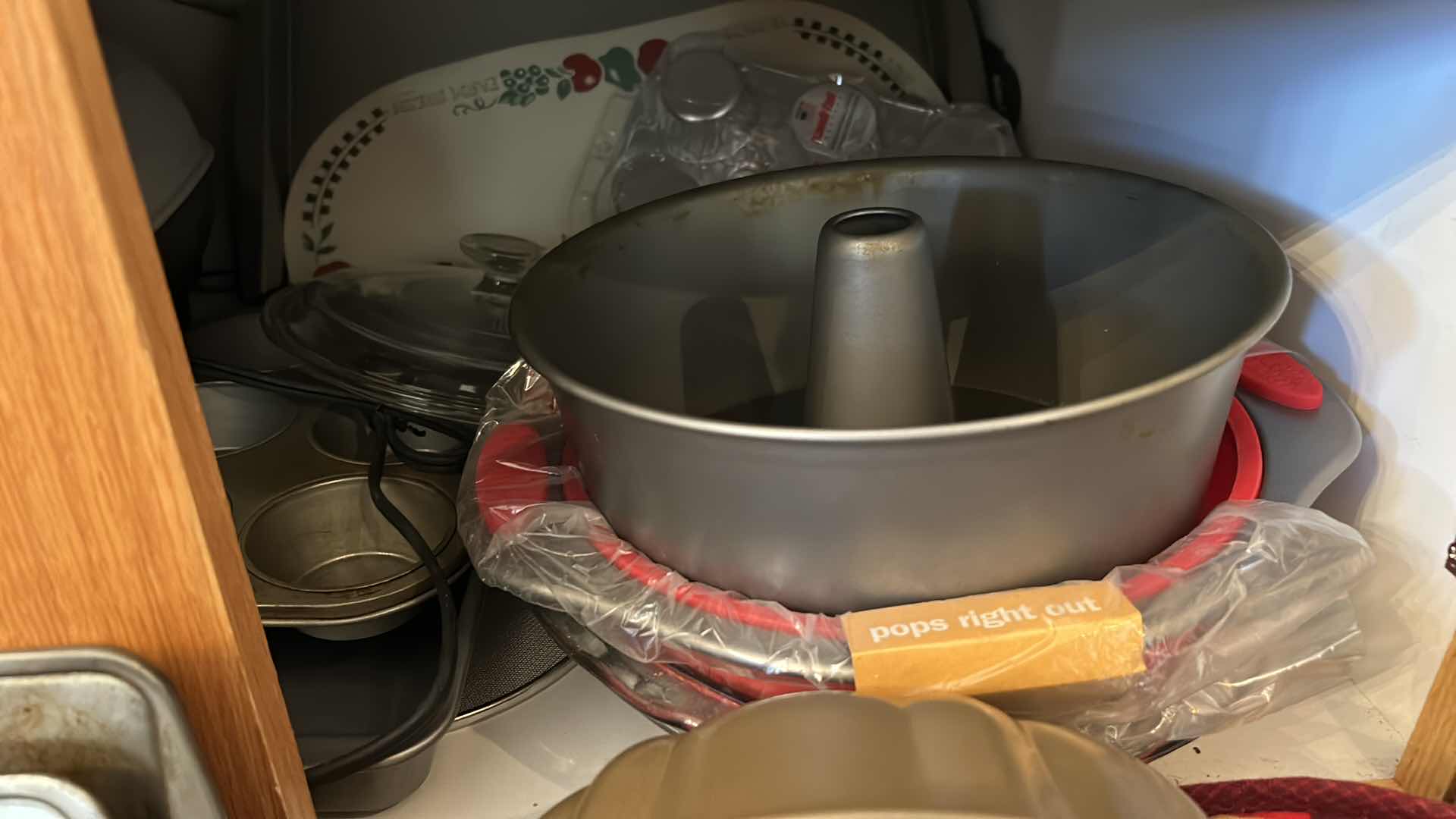 Photo 1 of CONTENTS OF KITCHEN CABINET- GRIDDLE, DEEP FRYER AND BAKEWARE