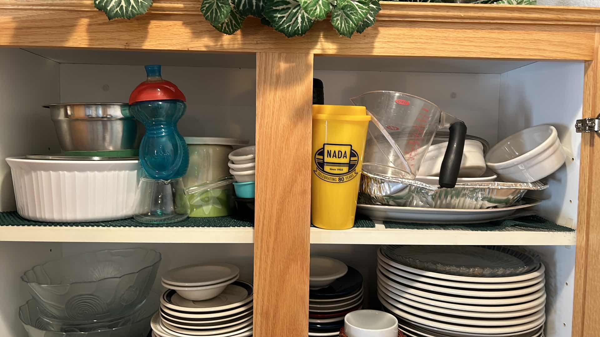 Photo 1 of CONTENTS OF KITCHEN CABINET- PLATES, COFFEE CUPS AND MORE