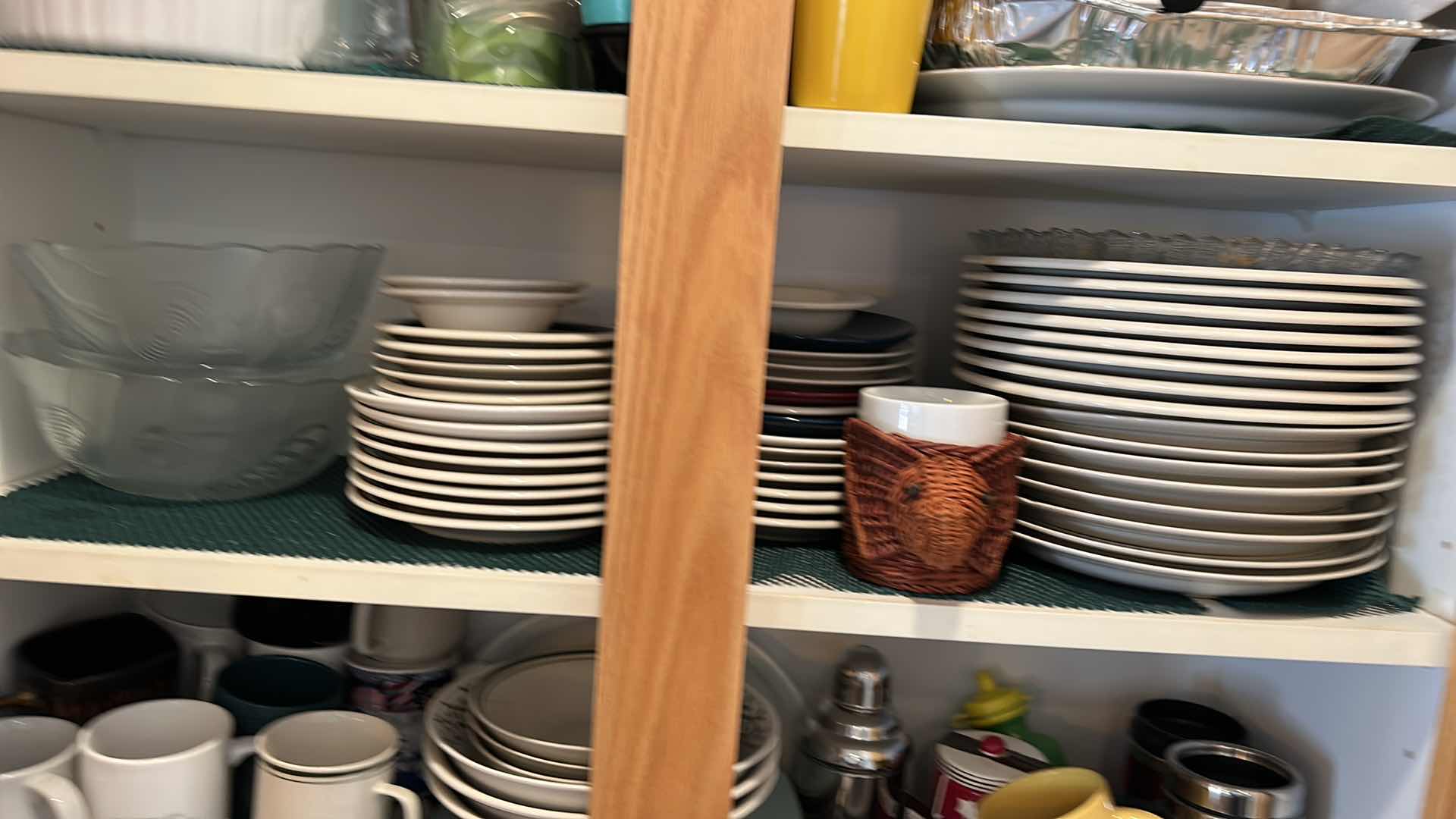 Photo 1 of CONTENTS OF KITCHEN CABINET- PLATES, COFFEE CUPS AND MORE