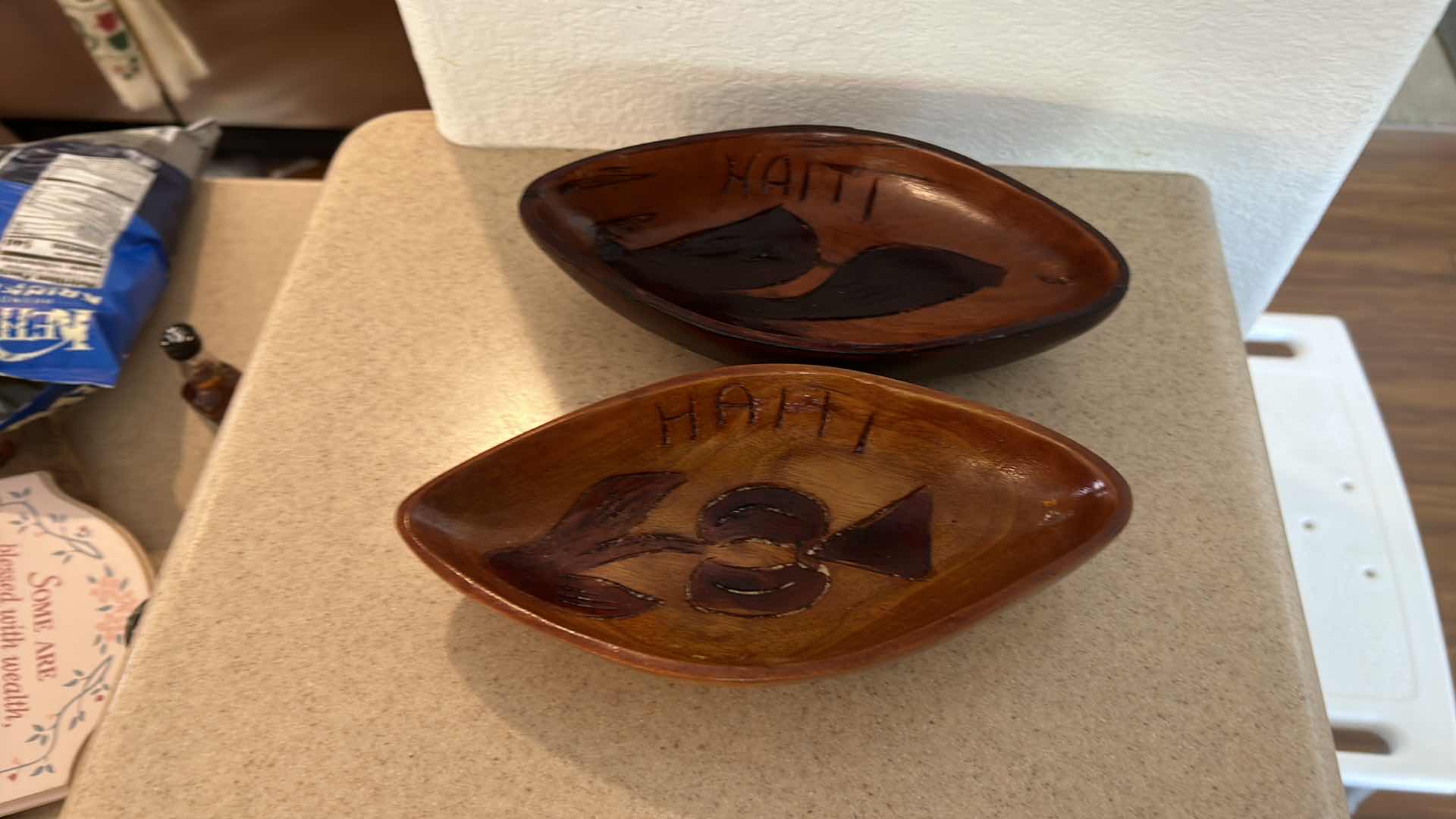 Photo 1 of HOME DECOR- POTTERY, WOOD BOWLS AND WOOD STANDS