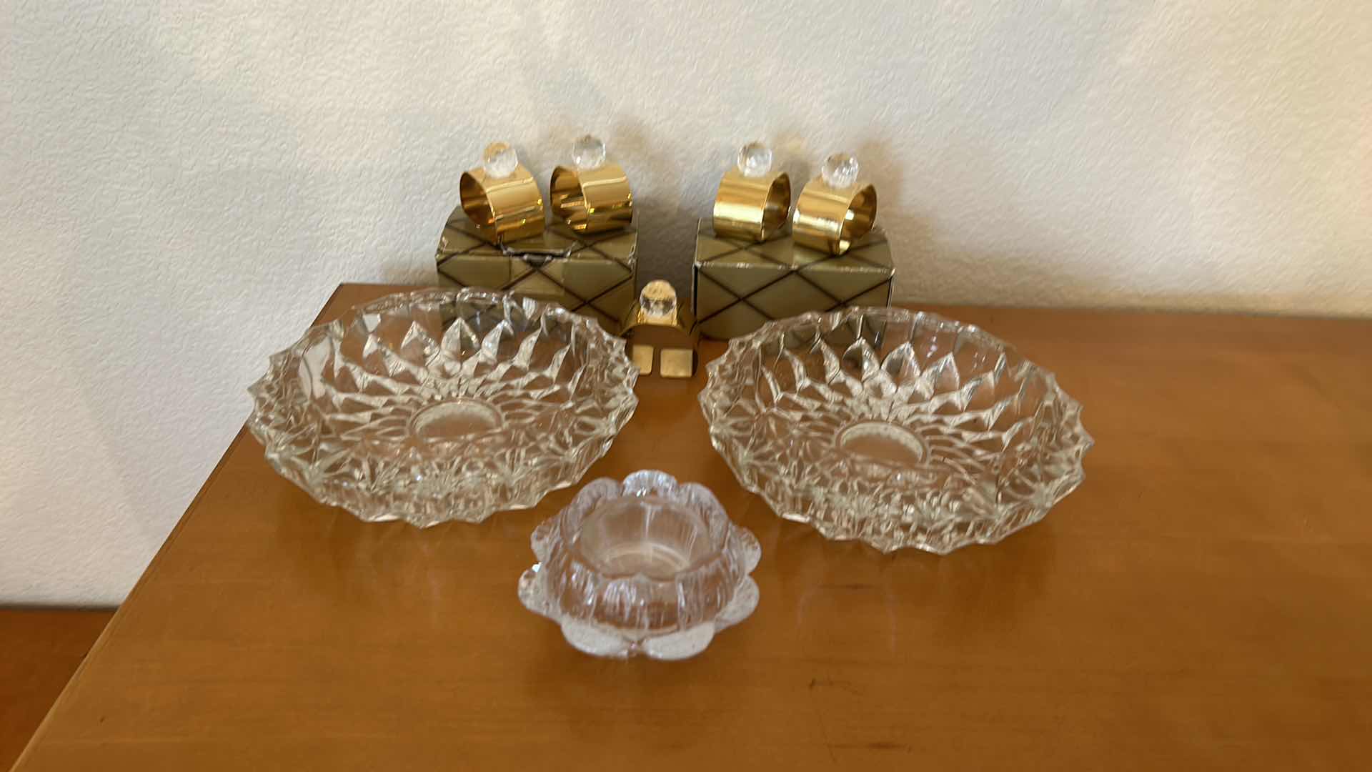 Photo 2 of CRYSTAL ASSORTMENT AND NAPKIN RINGS FROM SWEDEN