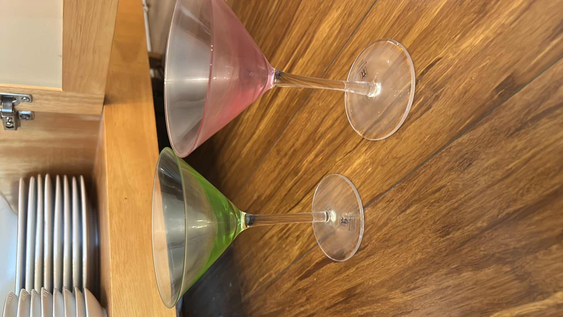 Photo 1 of 41 PC WHITE PORCELAIN DINNERWARE WITH GOLD ACCENT AND STEMWARE