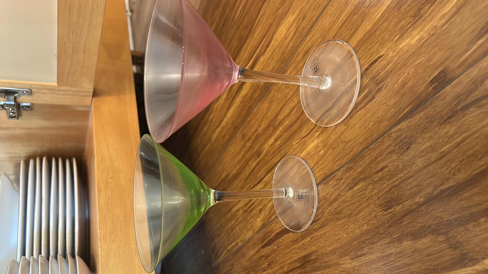 Photo 1 of 41 PC WHITE PORCELAIN DINNERWARE WITH GOLD ACCENT AND STEMWARE