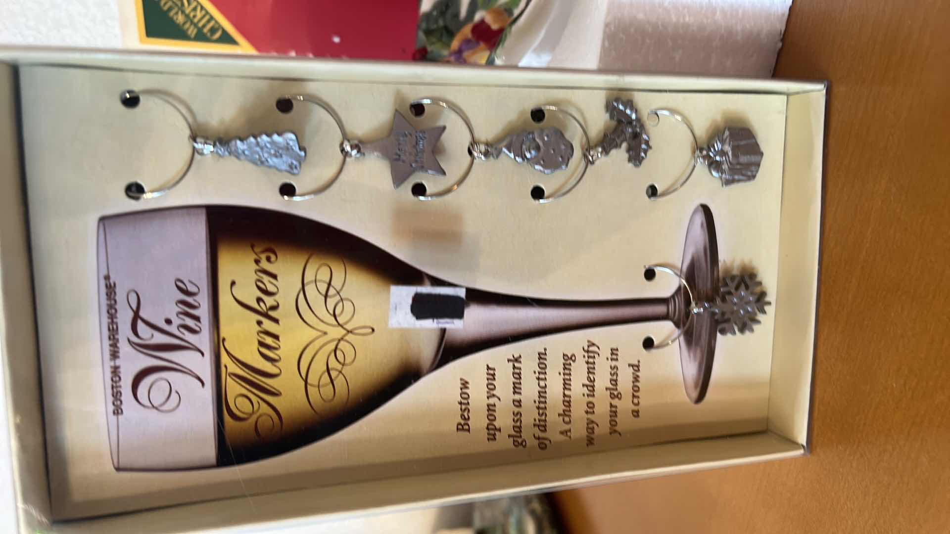 Photo 1 of NEW BOXED CHRISTMAS ITEMS (1 NAPKIN RING IS MISSING FROM BOX)