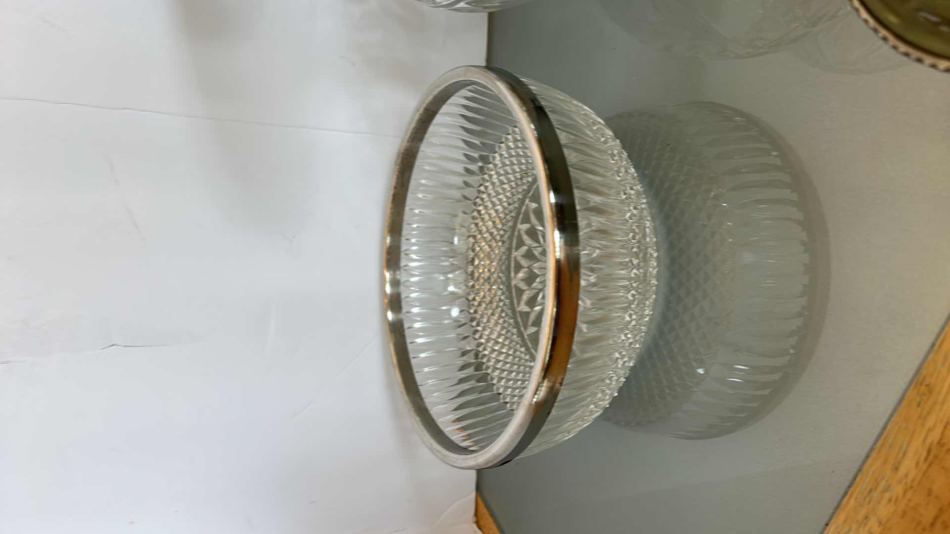 Photo 5 of VINTAGE SILVER PLATE AND CRYSTAL ASSORTMENT