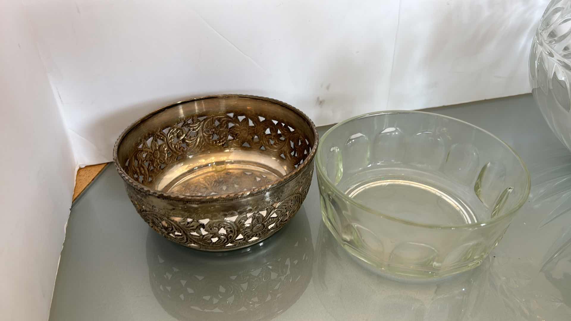 Photo 8 of VINTAGE SILVER PLATE AND CRYSTAL ASSORTMENT