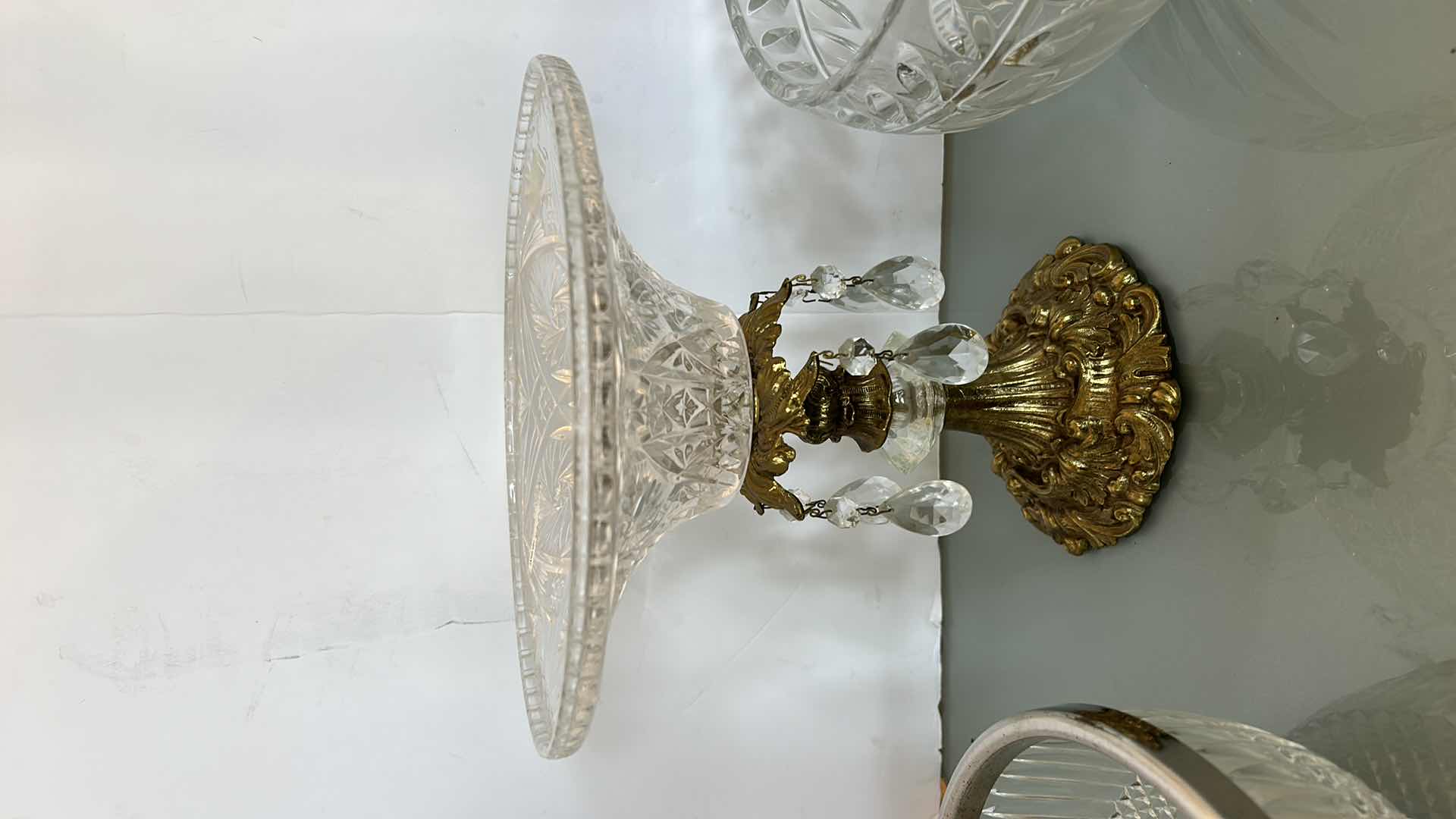 Photo 1 of VINTAGE SILVER PLATE AND CRYSTAL ASSORTMENT