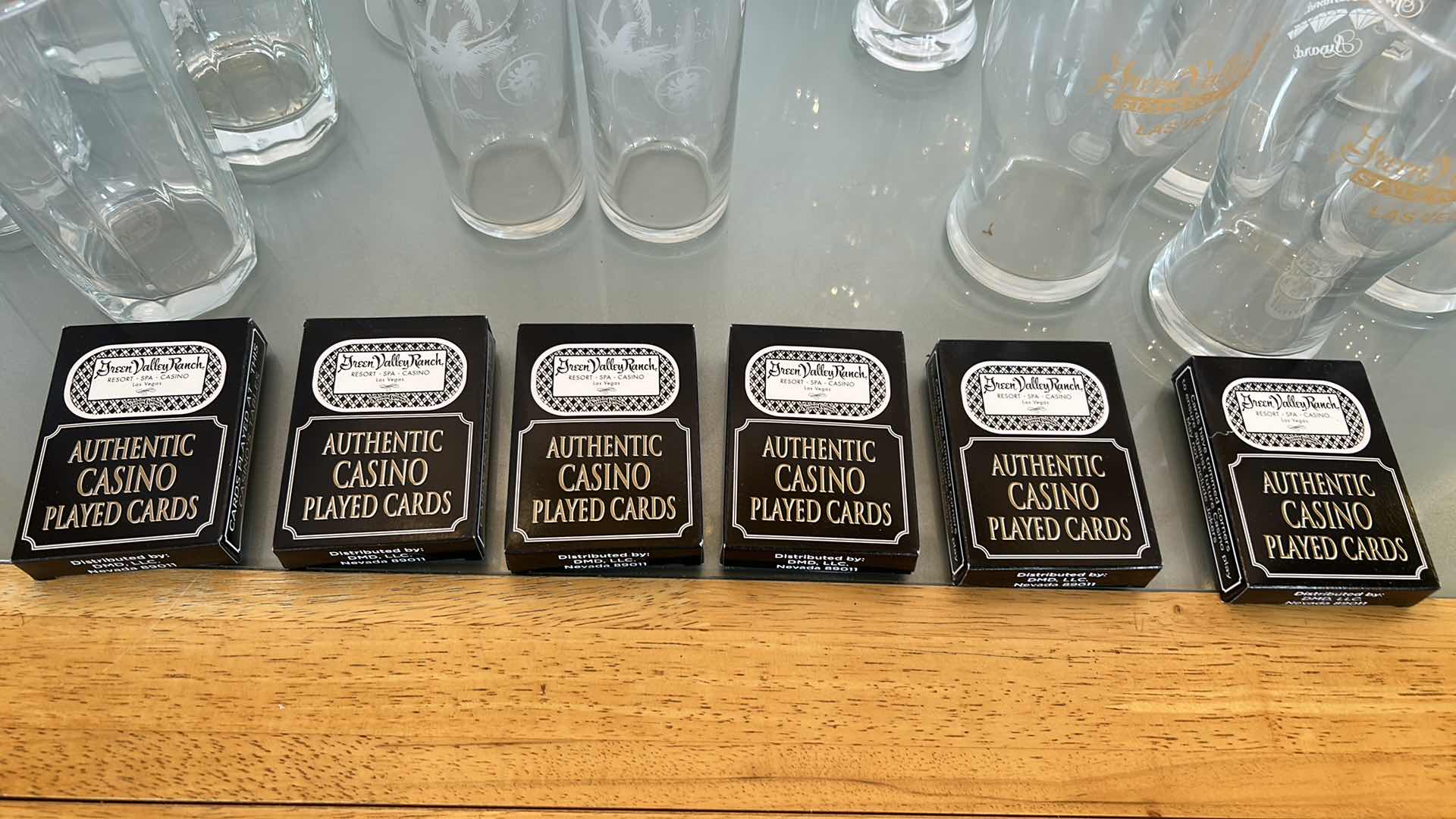 Photo 2 of LAS VEGAS RESORT STEMWARE AND AUTHENTIC CASINO DECKS