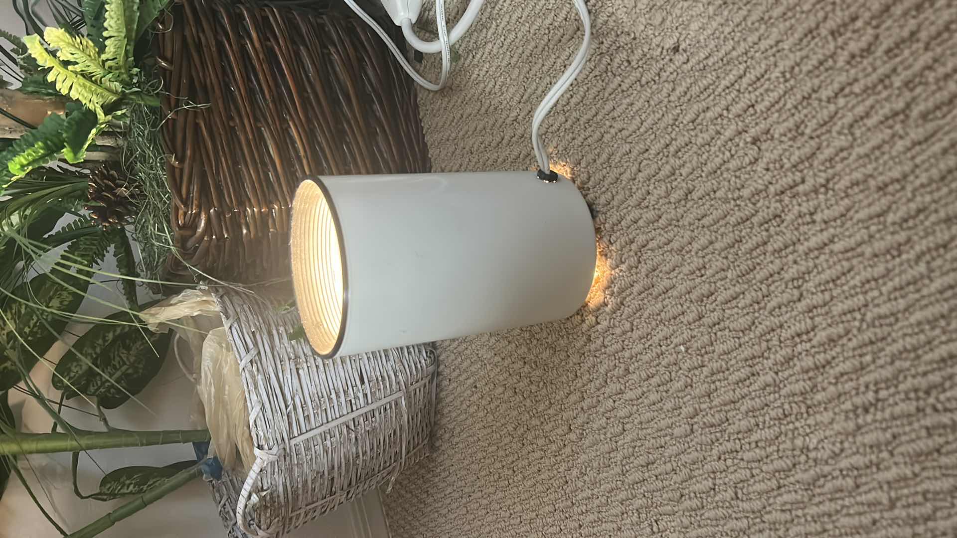 Photo 1 of FAUX PLANTS AND 6’ TREE, UPLIGHT AND TWINKLE LIGHTS