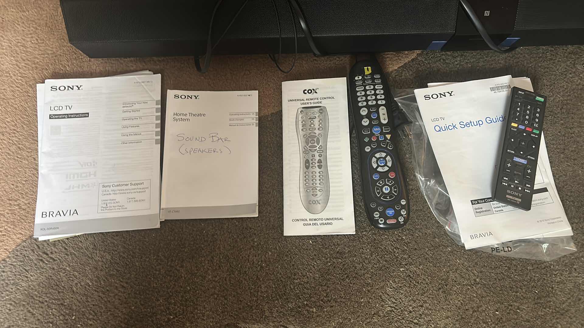 Photo 9 of SONY 49” TV WITH REMOTE AND SOUND BAR