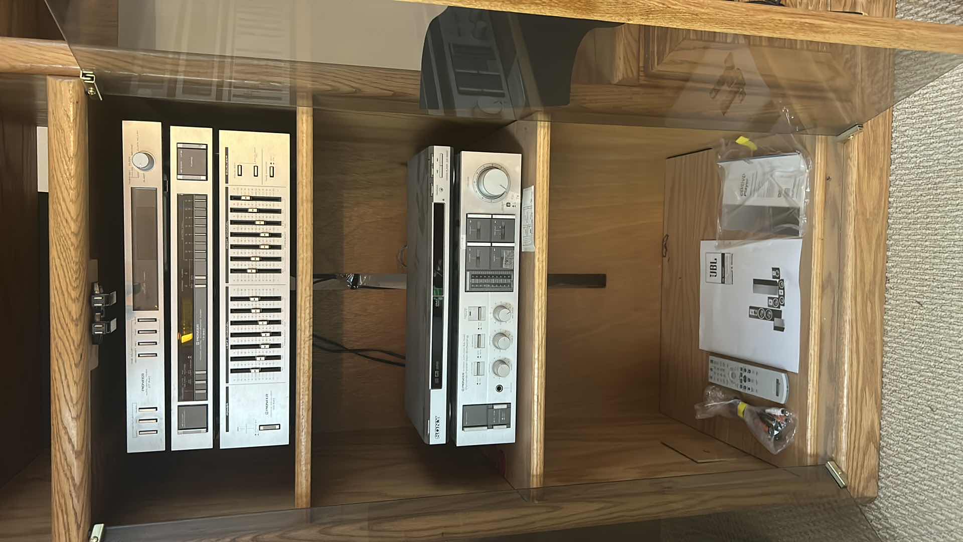 Photo 1 of CONTENTS OF ENTERTAINMENT CABINET- HIGH END ELECTRONICS