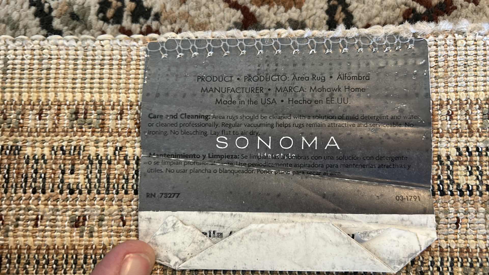 Photo 5 of SONOMA KAPELLA / PEARL 3’ x 5’2” $129