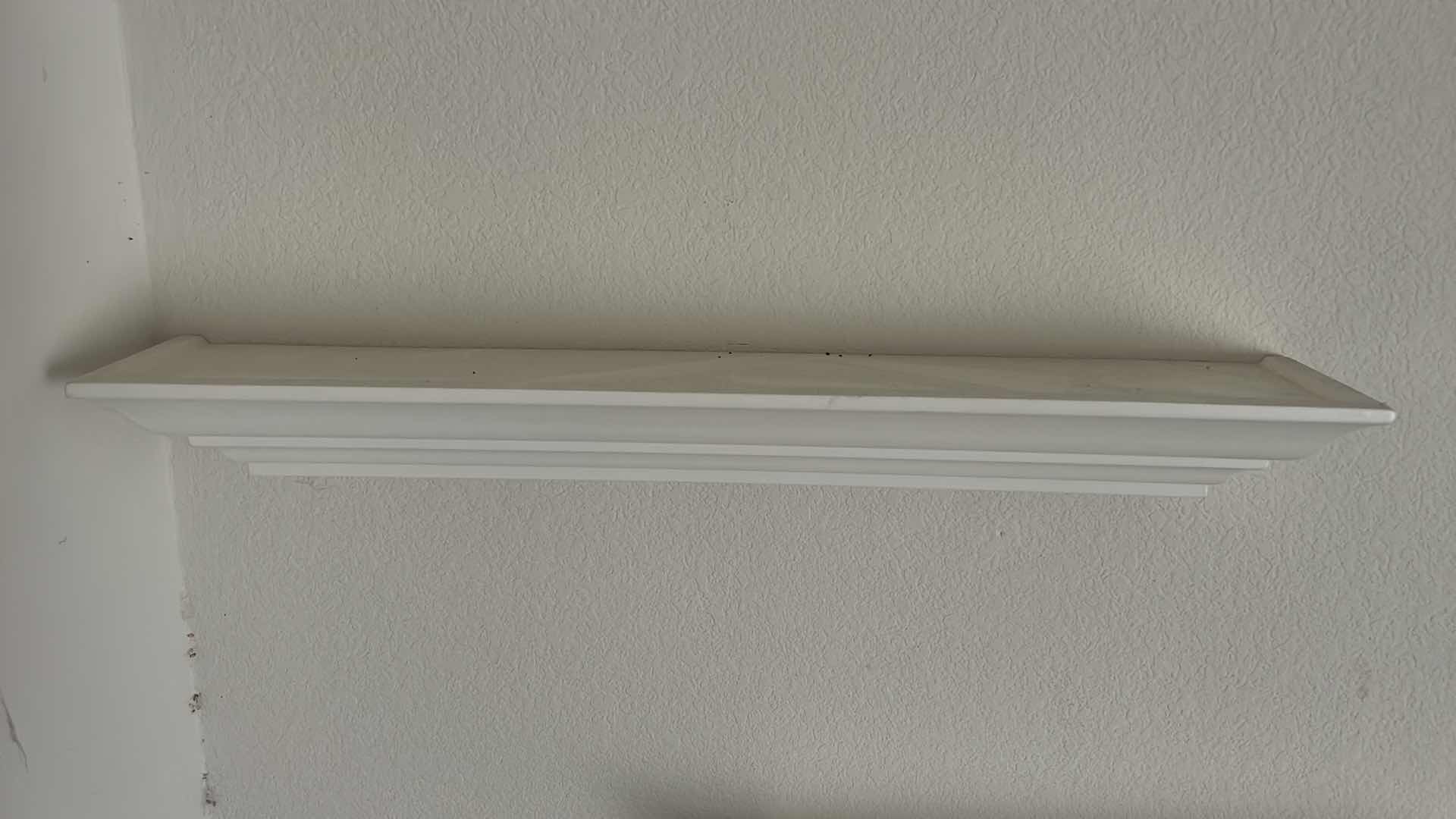 Photo 1 of 3 COLLECTIBLE WHITE FLOATING SHELVES (LARGEST 24” x 4”