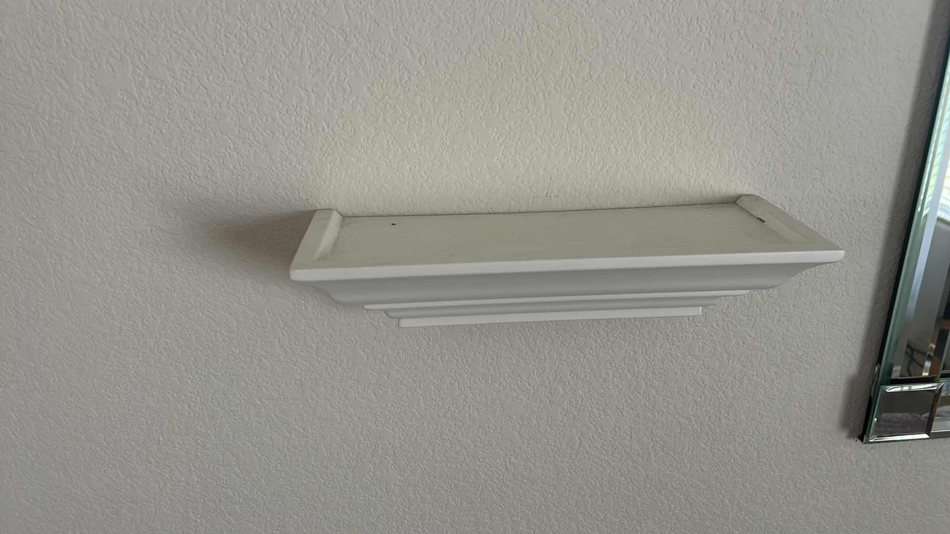 Photo 1 of 3 COLLECTIBLE WHITE FLOATING SHELVES (LARGEST 24” x 4”