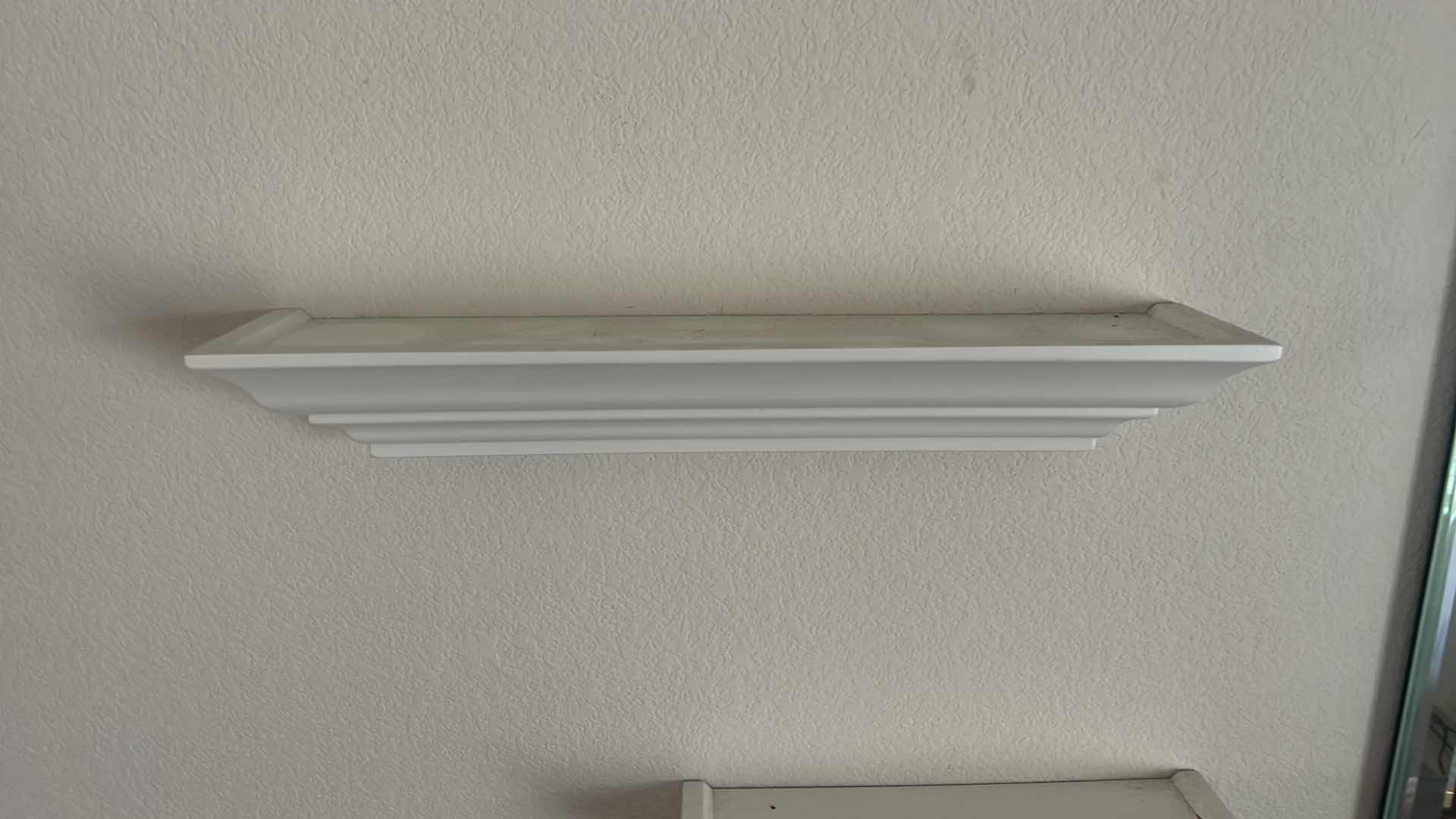 Photo 1 of 3 COLLECTIBLE WHITE FLOATING SHELVES (LARGEST 24” x 4”