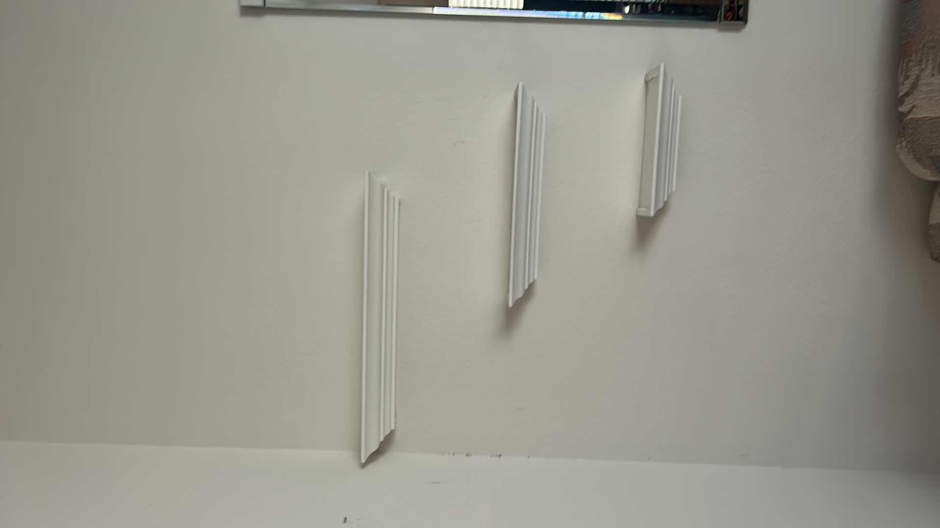 Photo 1 of 3 COLLECTIBLE WHITE FLOATING SHELVES (LARGEST 24” x 4”