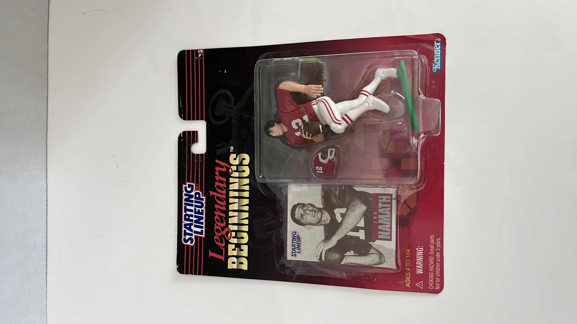 Photo 1 of 1998 LEGENDARY BEGINNINGS STARTING LINEUP - JOE NAMATH - UNIVERSITY OF ALABAMA