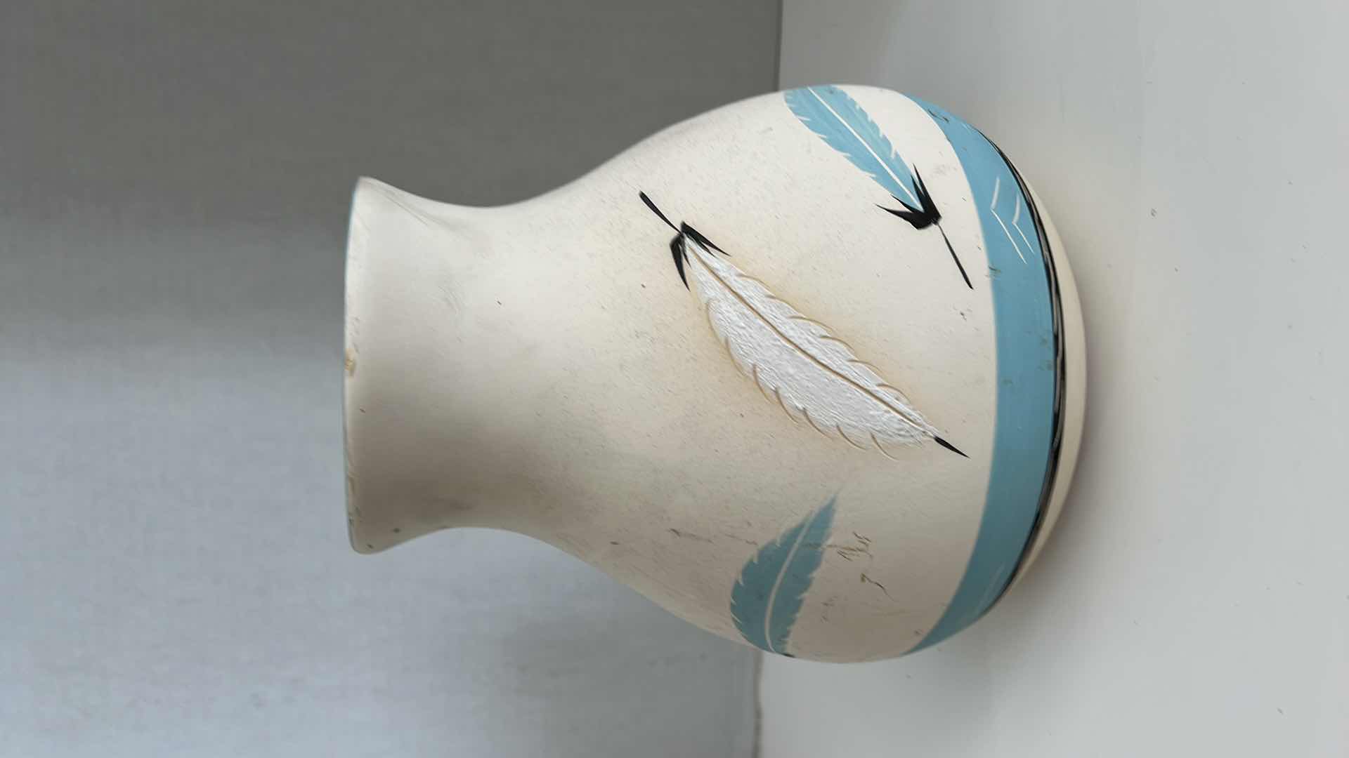 Photo 1 of COLLECTIBLE NATIVE AMERICAN SIGNED BETTY SELBY  HANDCRAFTED POTTERY VASE 9” X 8”