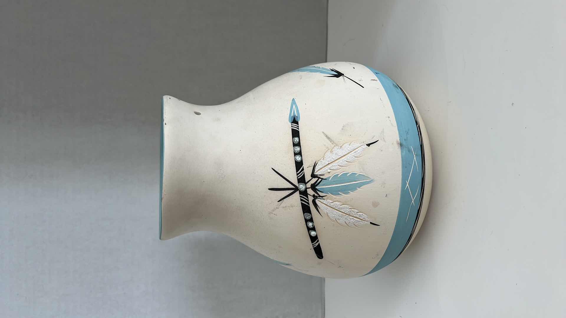 Photo 1 of COLLECTIBLE NATIVE AMERICAN SIGNED BETTY SELBY  HANDCRAFTED POTTERY VASE 9” X 8”