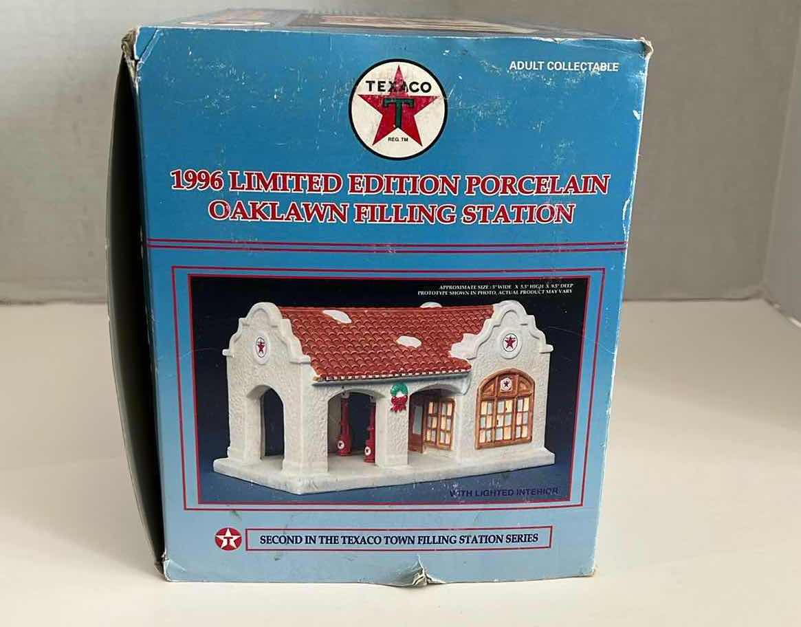 Photo 1 of 1996 LIMITED EDITION PORCELAIN OAKLAWN FILLING STATION