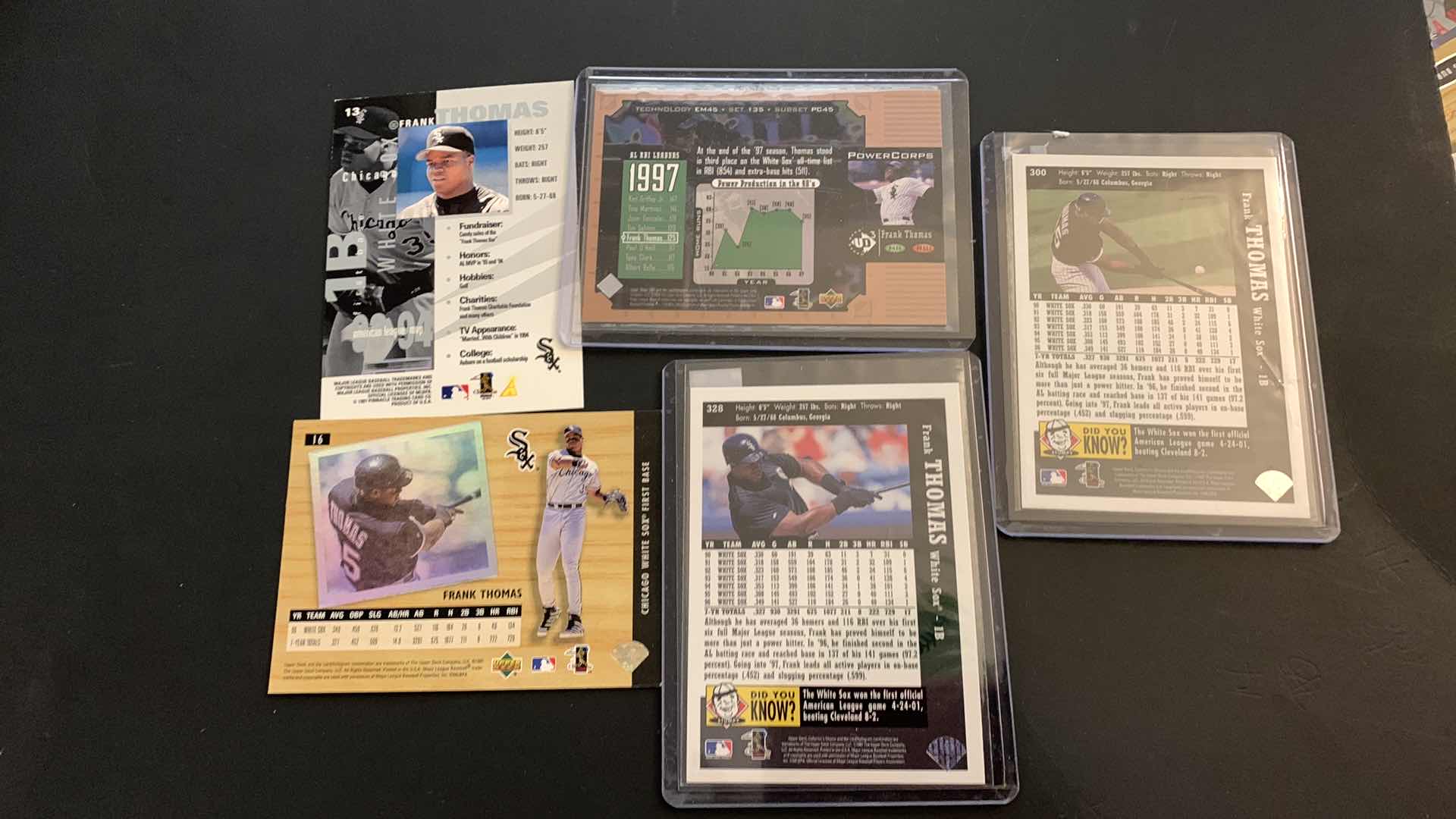 Photo 1 of MLB BASEBALL FRANK THOMAS CARDS