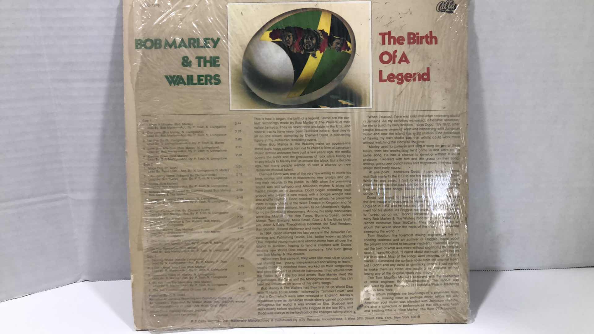 View 2 of BOB MARLEY & THE WAILERS “THE BIRTH OF A LEGEND RECORD  RECORD ALBUM
